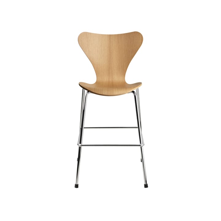 3177 Sjuan Junior chair chrome - Oak - Fritz Hansen