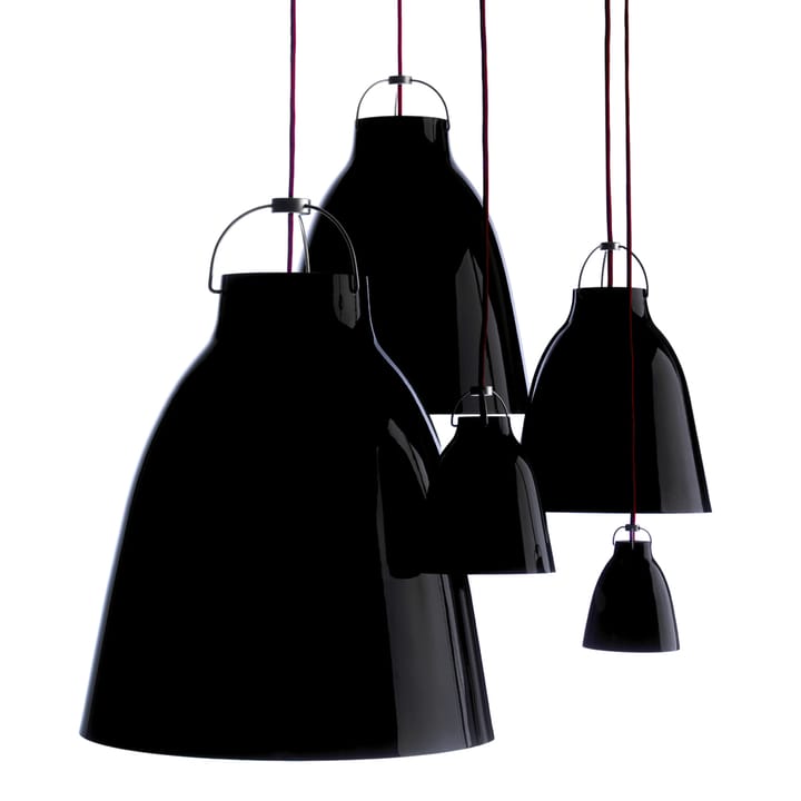 Caravaggio 1 Pendant, Black-red textile cord Fritz Hansen