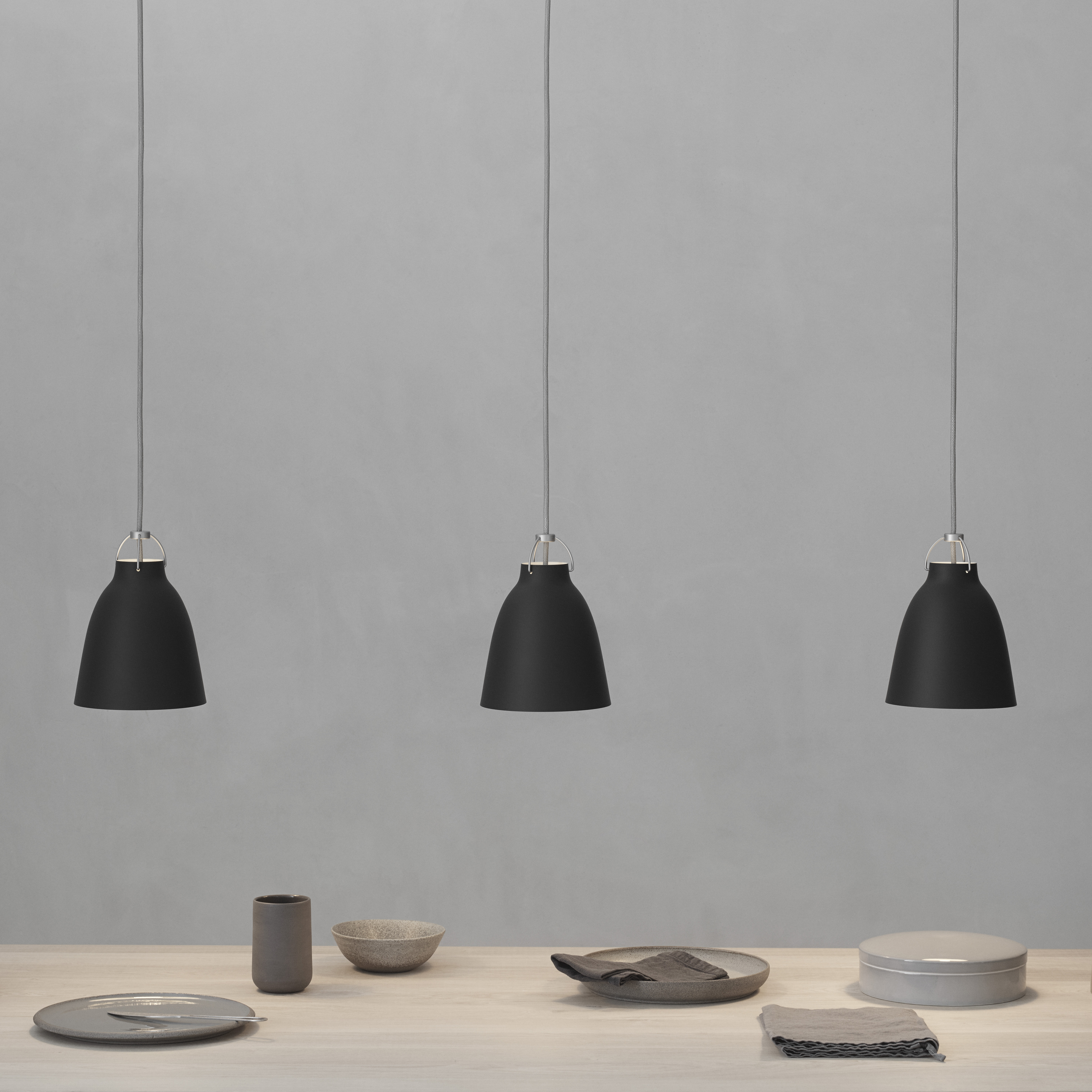 Caravaggio P1 pendant lamp matte from Fritz Hansen