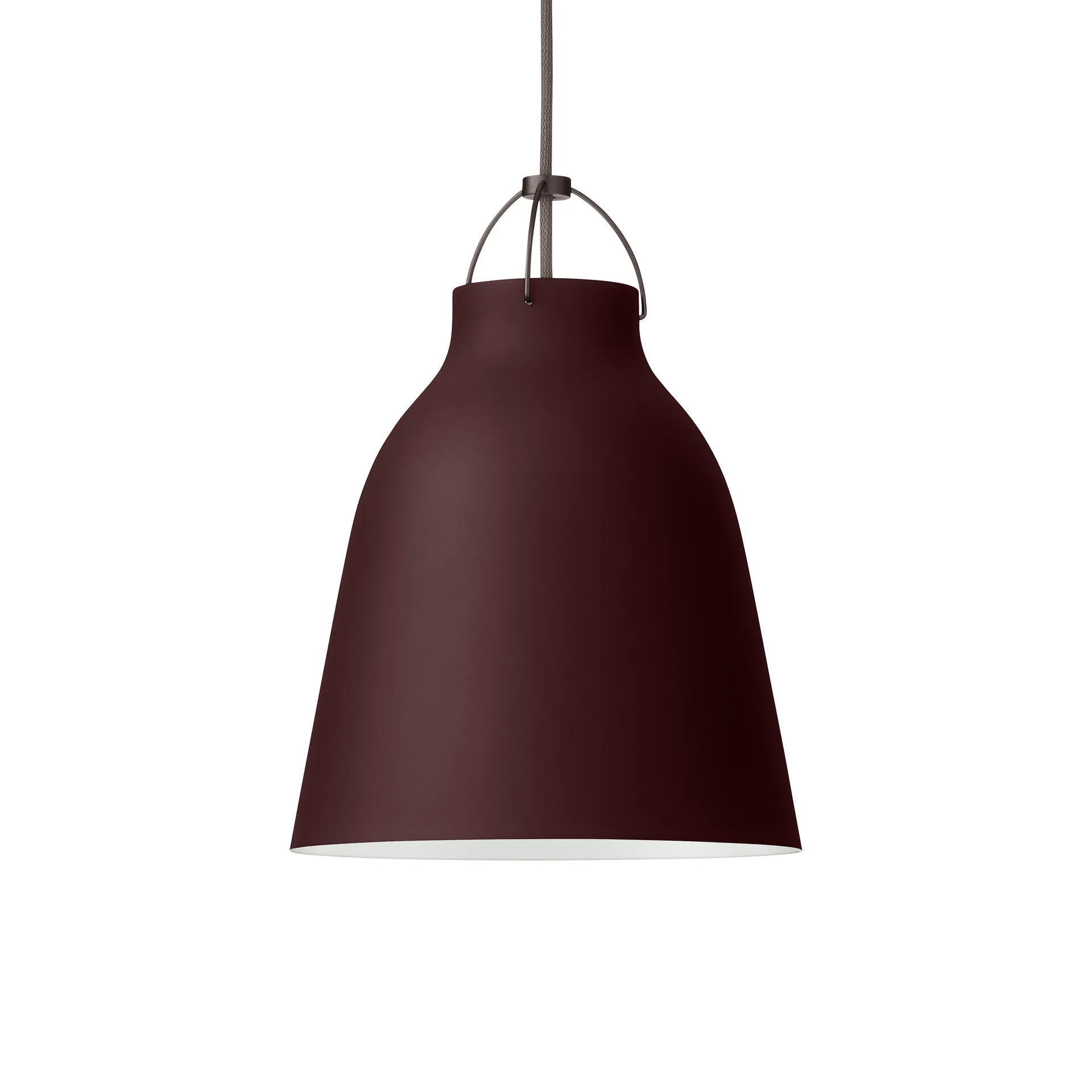 Caravaggio P2 pendant lamp matte, Dark sienna Fritz Hansen