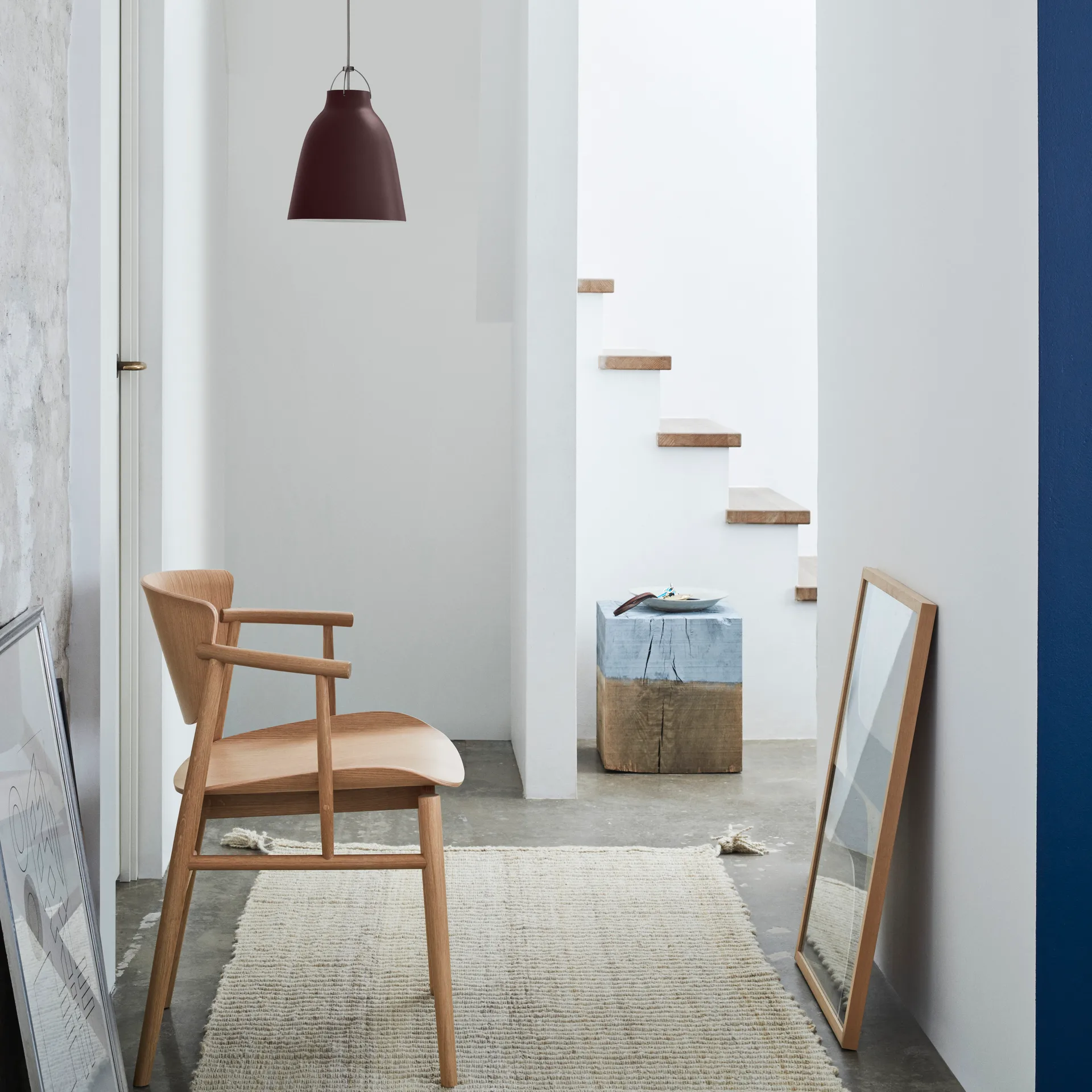 Caravaggio P2 pendant lamp matte, Dark sienna Fritz Hansen