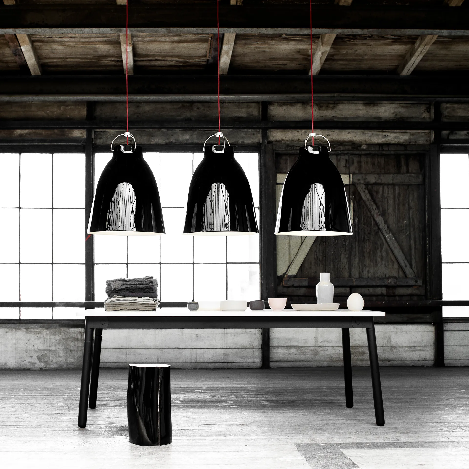 Caravaggio P4 pendant lamp, Black Fritz Hansen