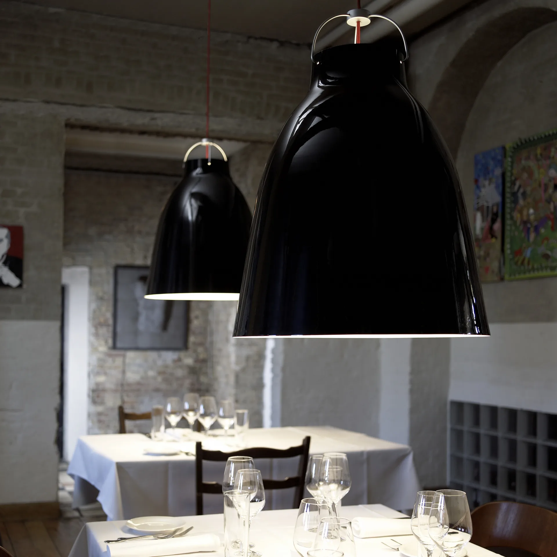 Caravaggio P4 pendant lamp, Black Fritz Hansen