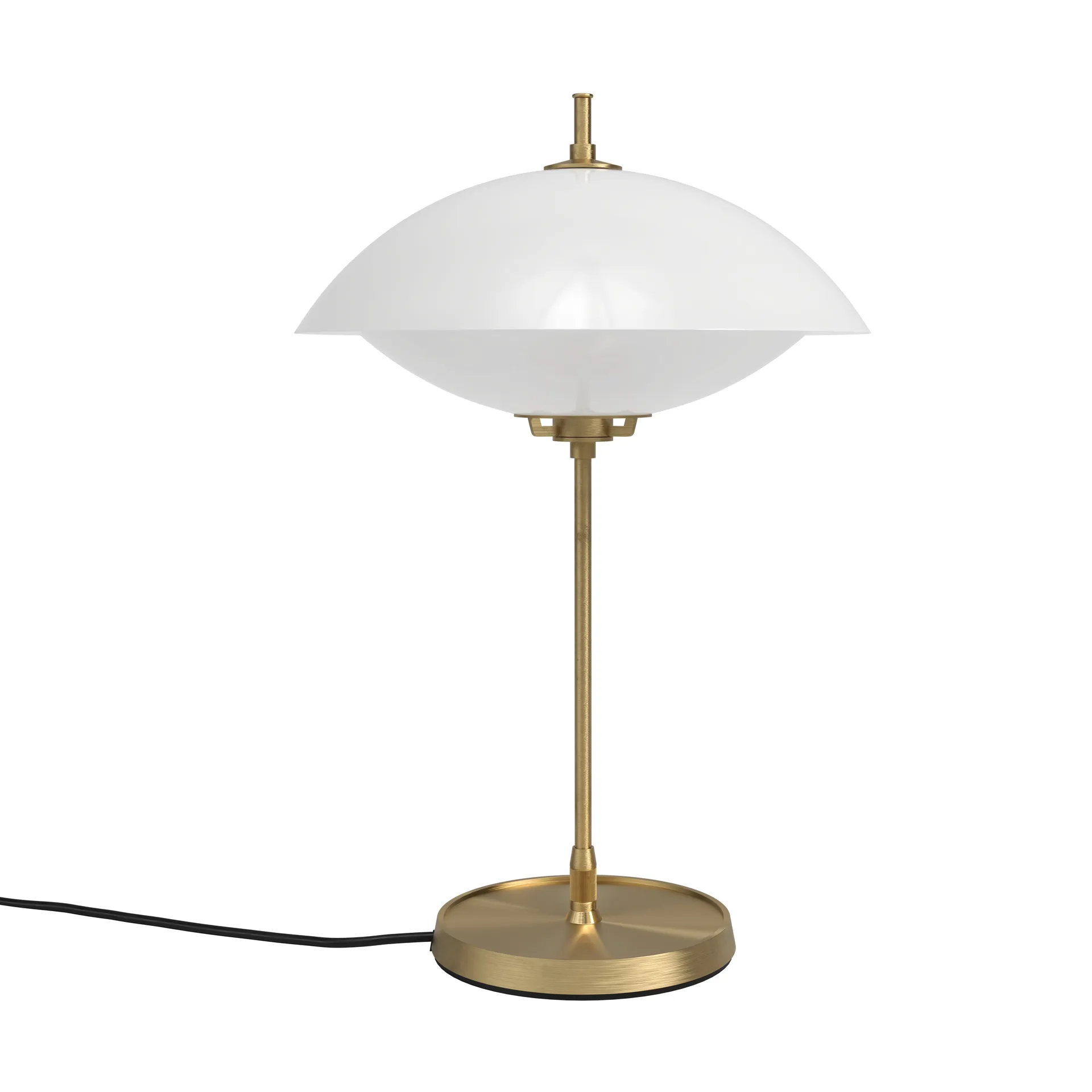 Clam table lamp 50 cm, Opal-brass Fritz Hansen
