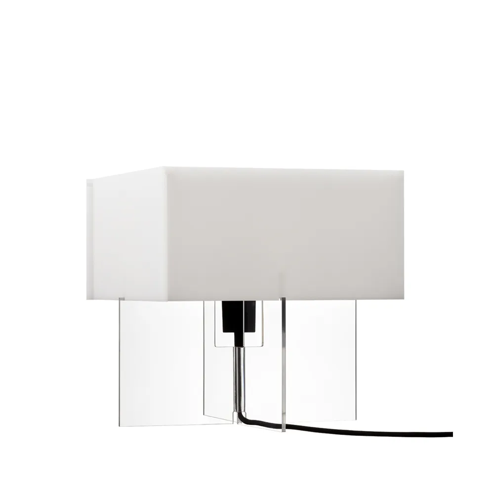 Cross-Plex T-300 table lamp, Opal-stand in acrylic Fritz Hansen
