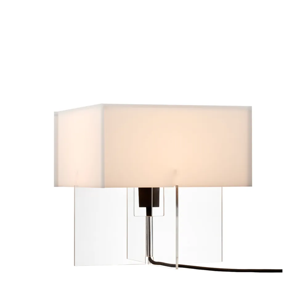 Cross-Plex T-300 table lamp, Opal-stand in acrylic Fritz Hansen