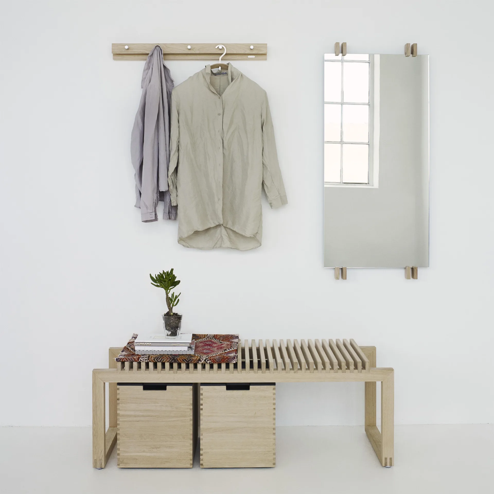 Cutter bench 121 cm, Oak Fritz Hansen