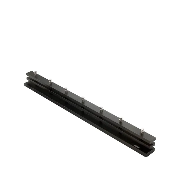 Cutter coat rack - Oak, black-stained, 7 knobs - Fritz Hansen