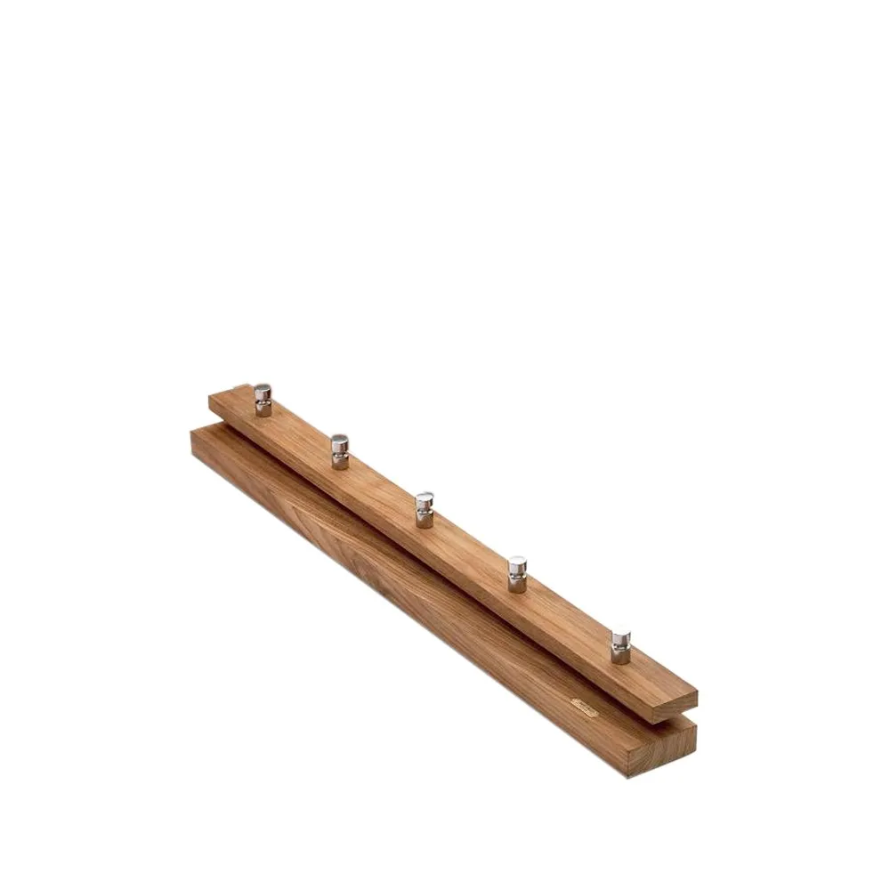 Cutter coat rack, Teak, 5 knobs Fritz Hansen