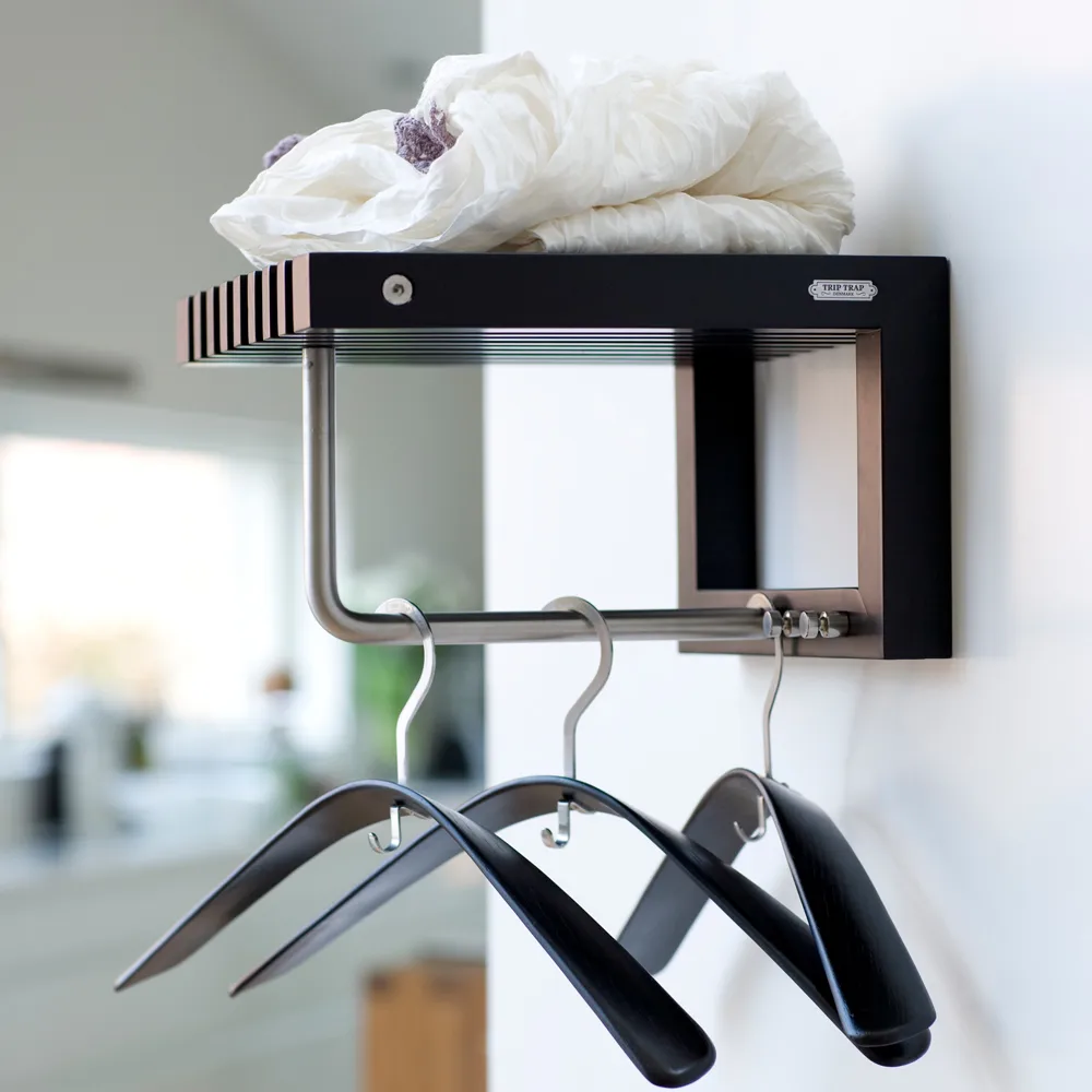 Cutter Mini Wardrobe coat rack with shelf, Teak Fritz Hansen