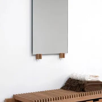Cutter mirror - Oak black-stained - Fritz Hansen