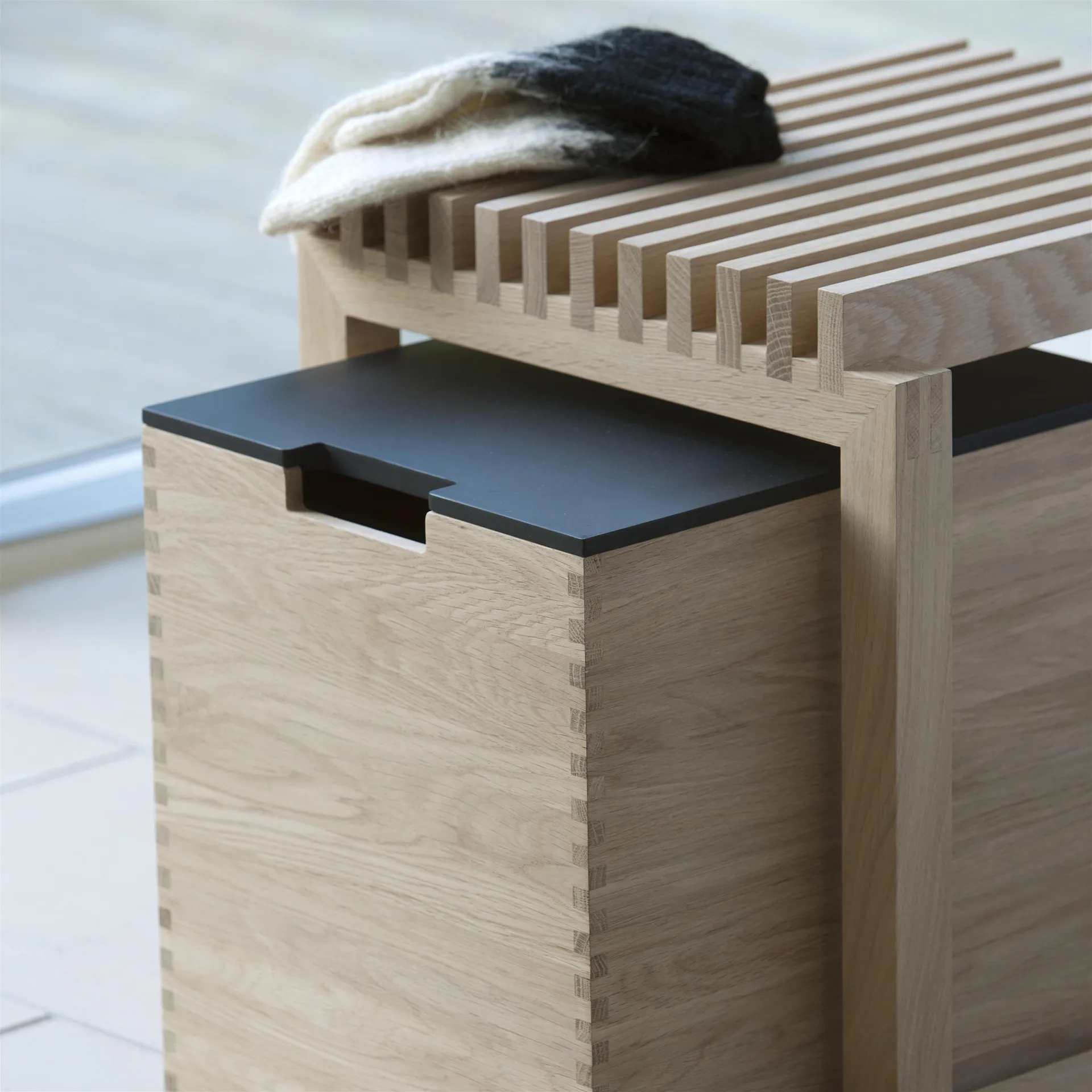 Cutter stool, oak Fritz Hansen