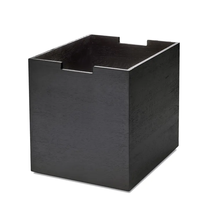 Cutter storage box large - black-lacquered oak - Fritz Hansen