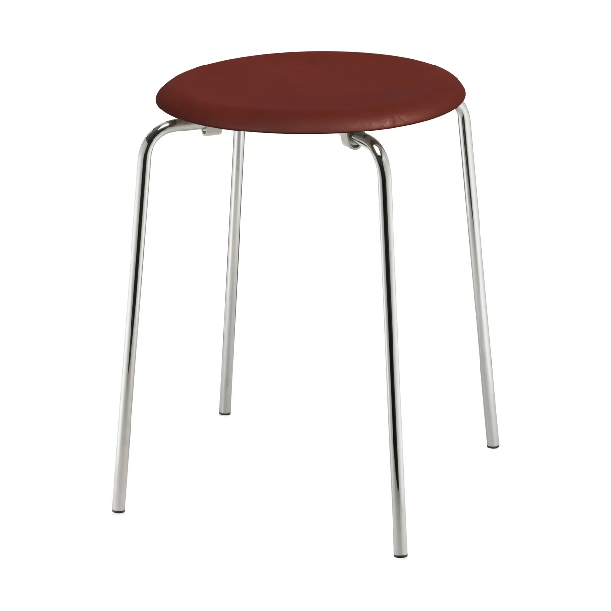 Fritz Hansen Dot stool leather Chestnut | Scandinavian Design | Stools | Brown