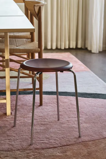 Dot stool leather - Chestnut - Fritz Hansen
