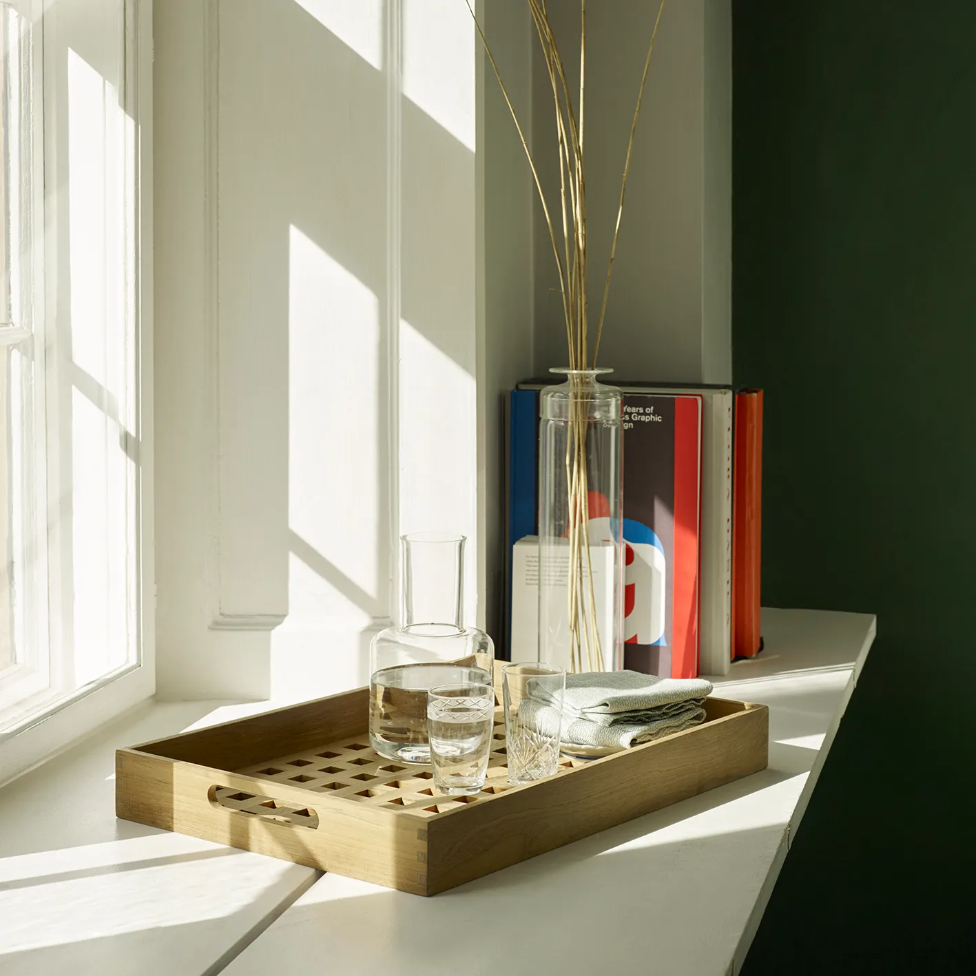 Fionia tray 32x48 cm, Teak Fritz Hansen