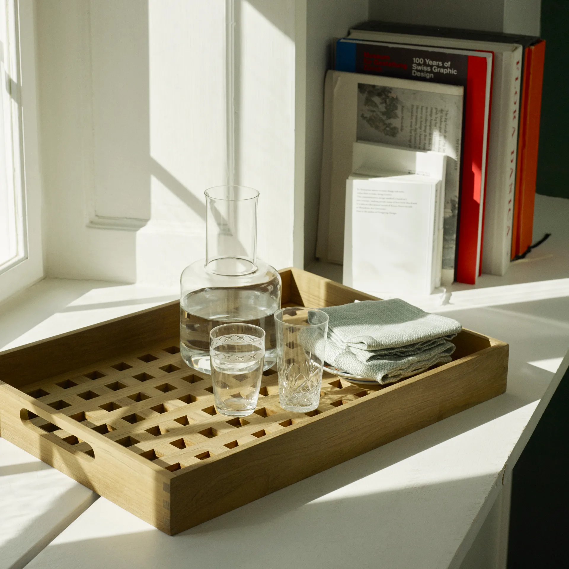 Fionia tray 36x52 cm, Teak Fritz Hansen