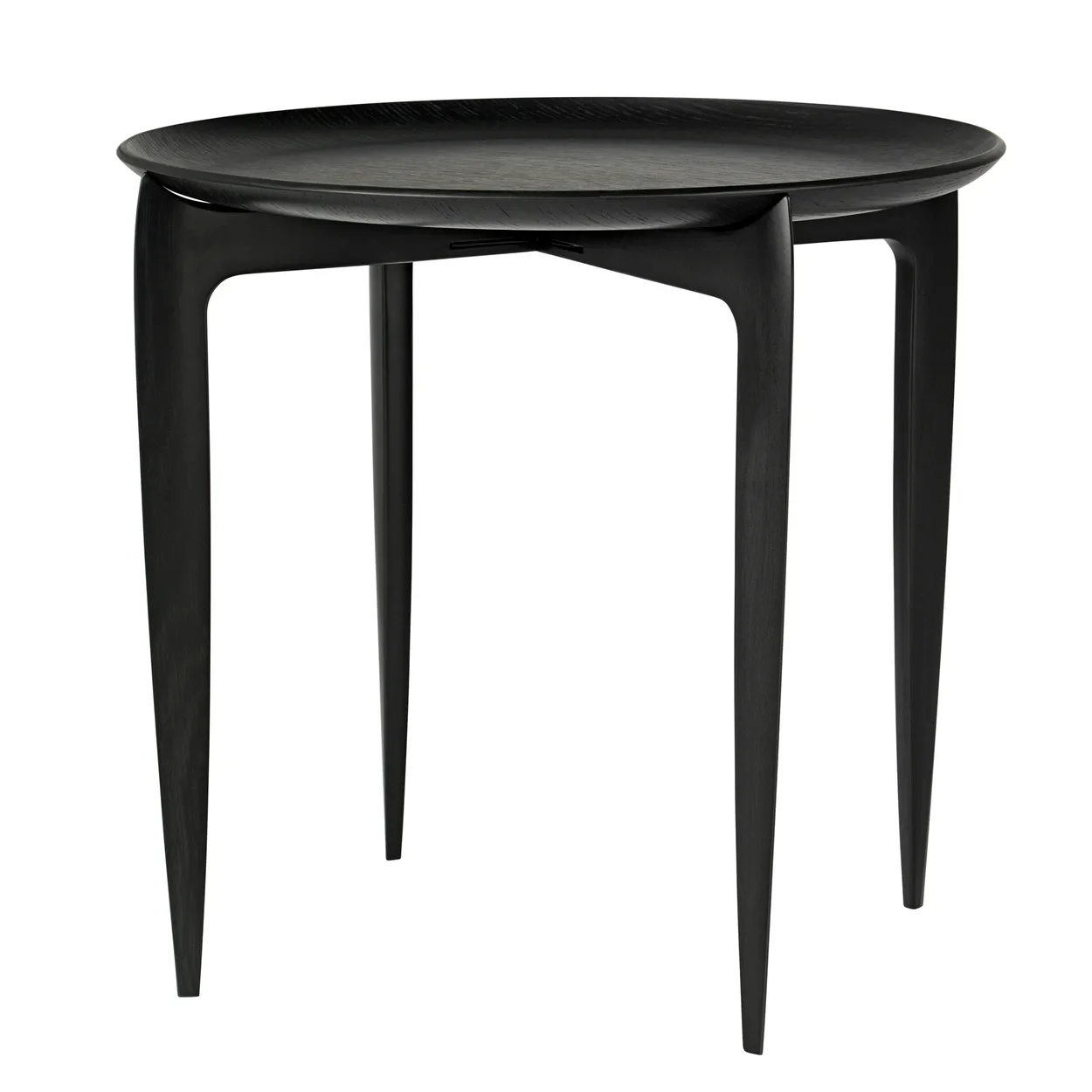 Fritz Hansen Foldable Tray Table o 45 cm Black | Scandinavian Design | Side tables | Black