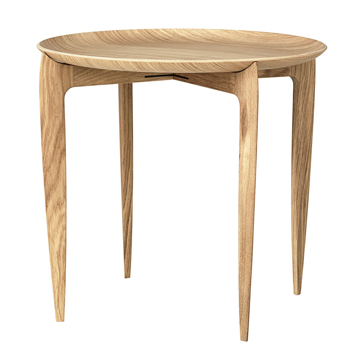 Fritz Hansen Foldable Tray Table o 45 cm Oak | Scandinavian Design | Side tables | Brown