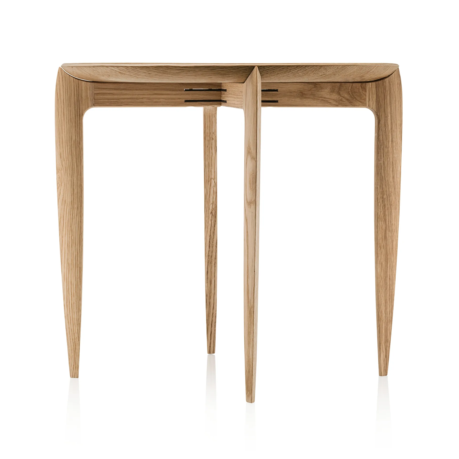 Foldable Tray Table Ø 45 cm, Oak Fritz Hansen