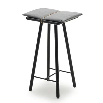 Georg barstool low - Black stained oak - Fritz Hansen