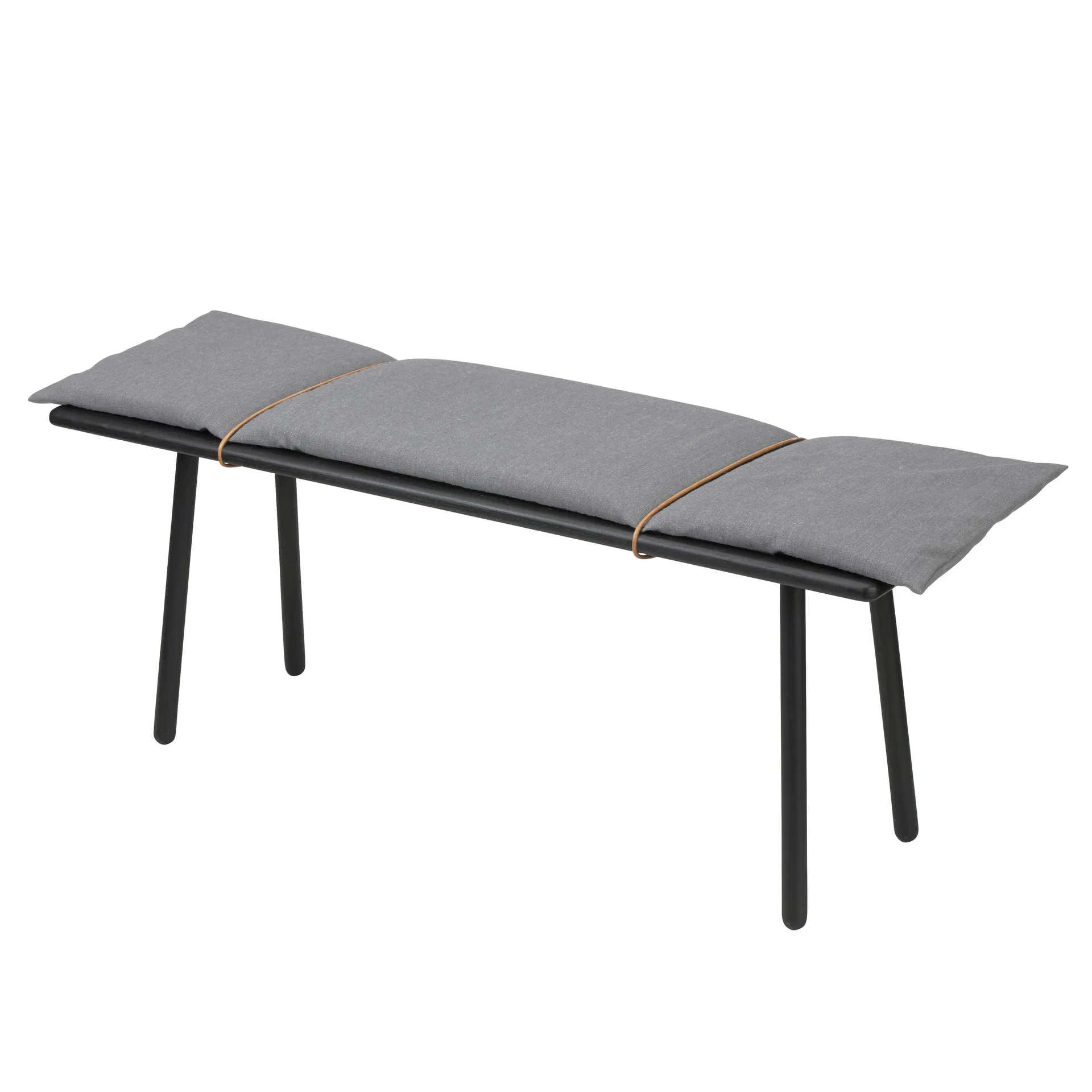 Georg bench, Black stained oak Fritz Hansen