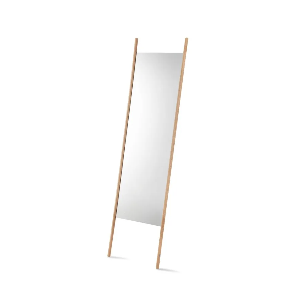 Georg floor mirror, Oak untreated Fritz Hansen