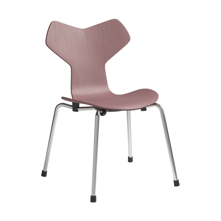 Grand Prix children's chair - Wild rose painted ash-chrome - Fritz Hansen