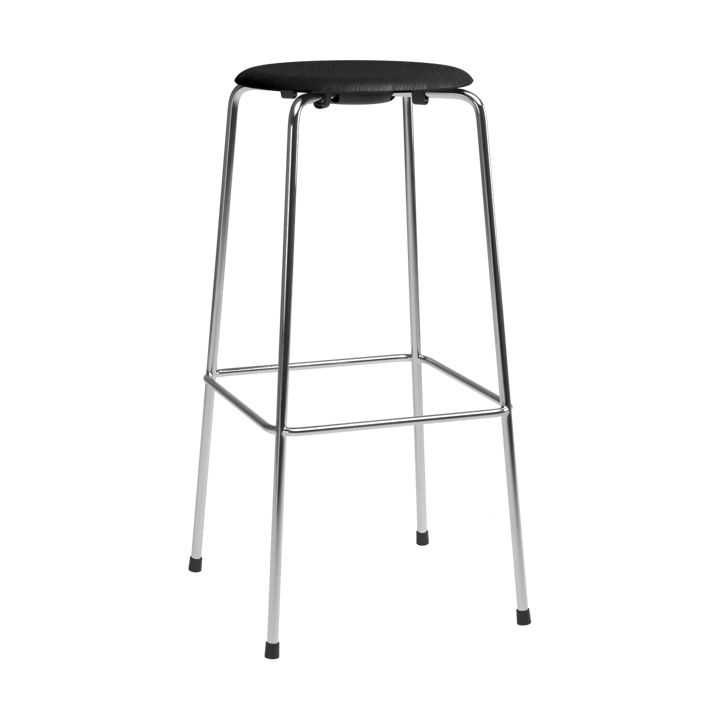 High Dot bar stool - Black ash-chrome - Fritz Hansen