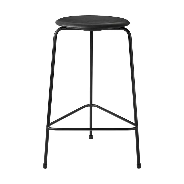 High Dot counter stool 3 legs - Essential black-matt black - Fritz Hansen