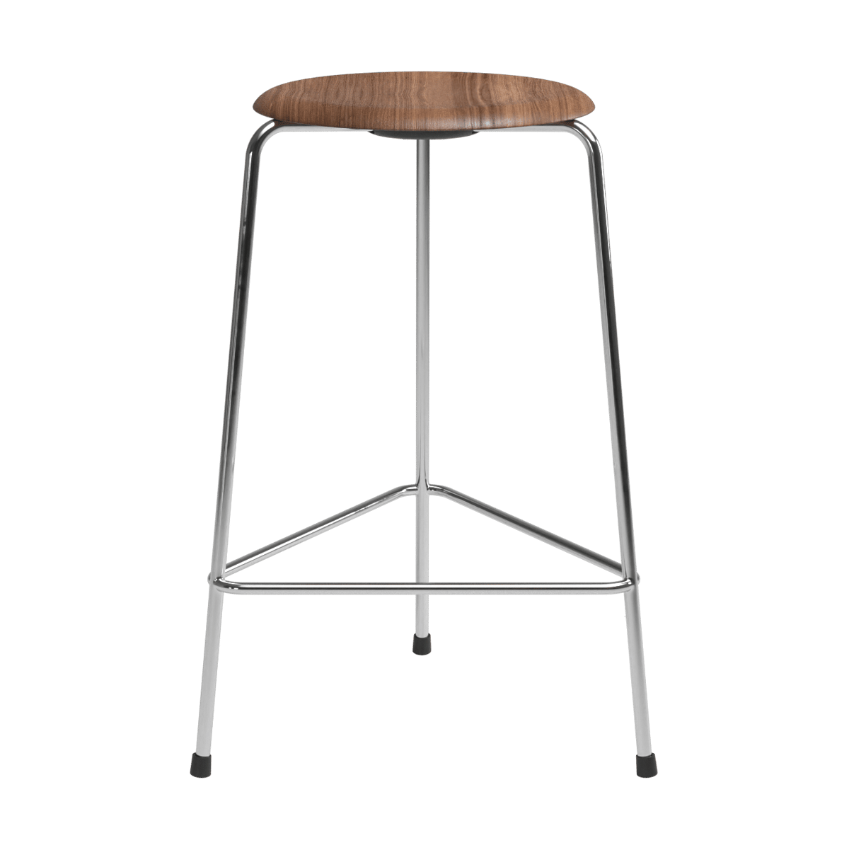 Fritz Hansen - High Dot™ Counter Stool 3-legs Walnut Veneer