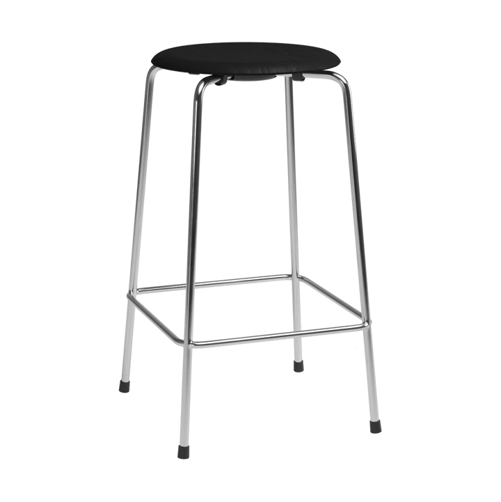 High Dot counter stool 4 legs - Black ash-chrome - Fritz Hansen