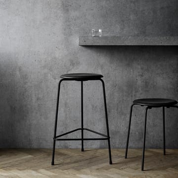High Dot stool leather - Cowboy black - Fritz Hansen