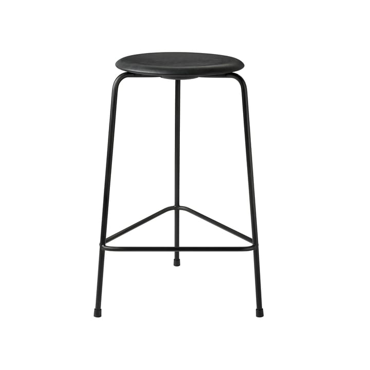 High Dot stool leather, Cowboy black Fritz Hansen