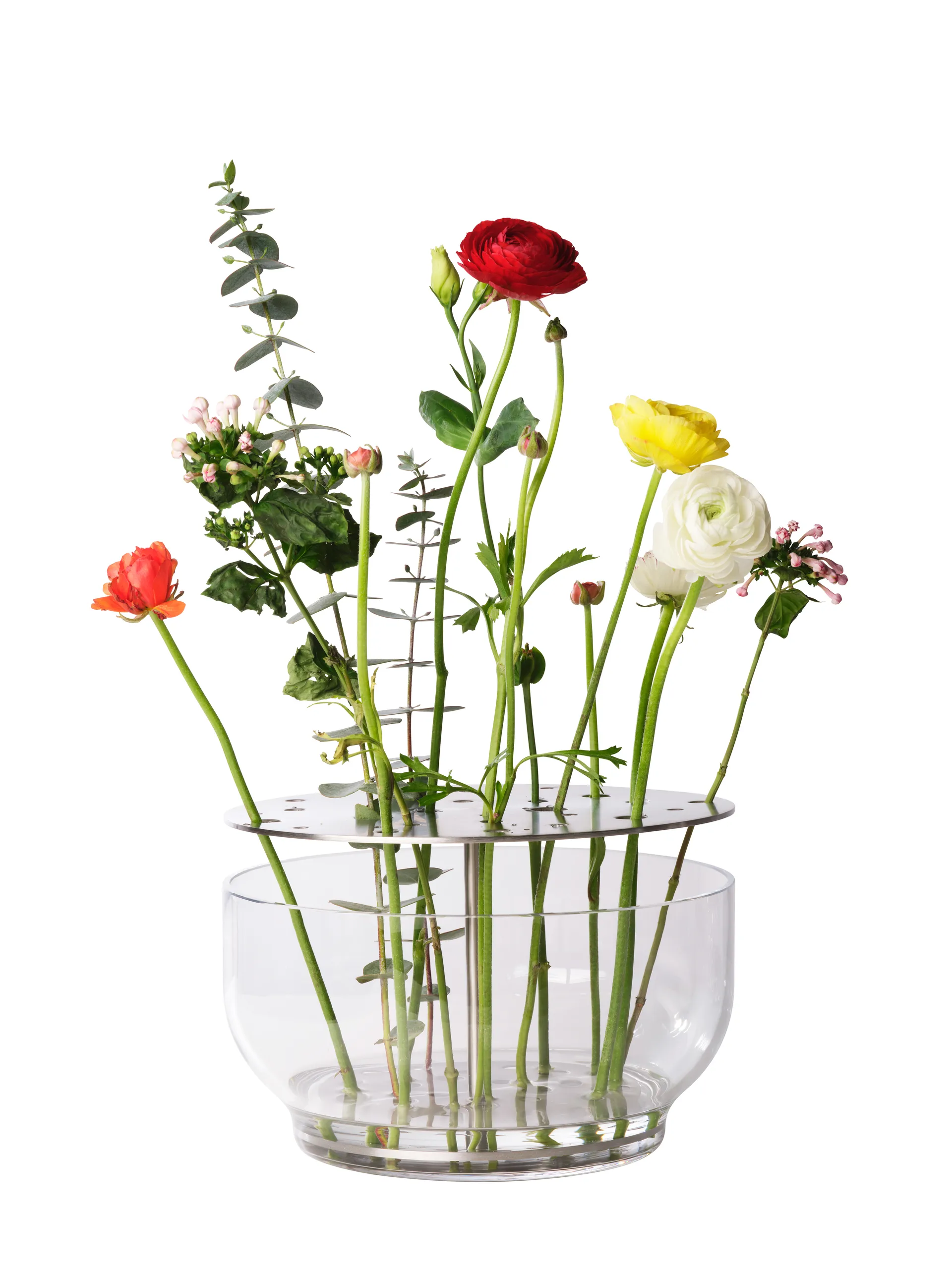 Ikebana vase stainless steel, Large Fritz Hansen