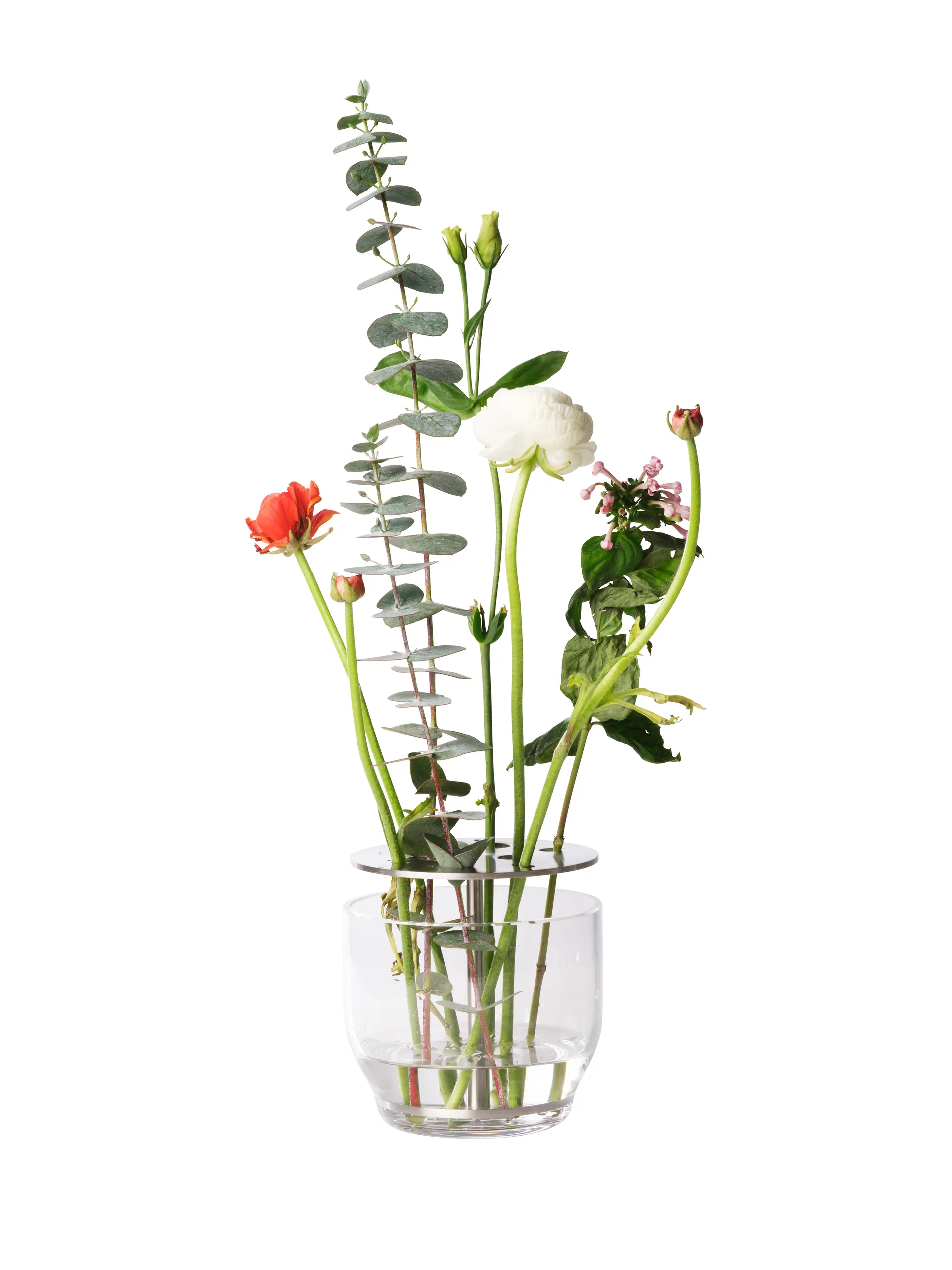 Ikebana vase stainless steel, Small Fritz Hansen