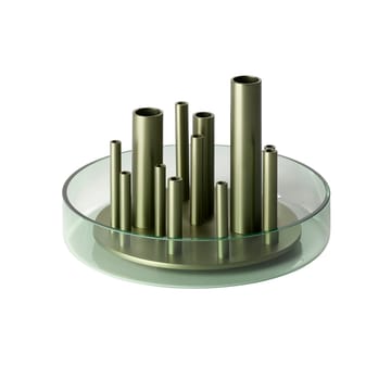 Ikeru vase Forest green - low - Fritz Hansen