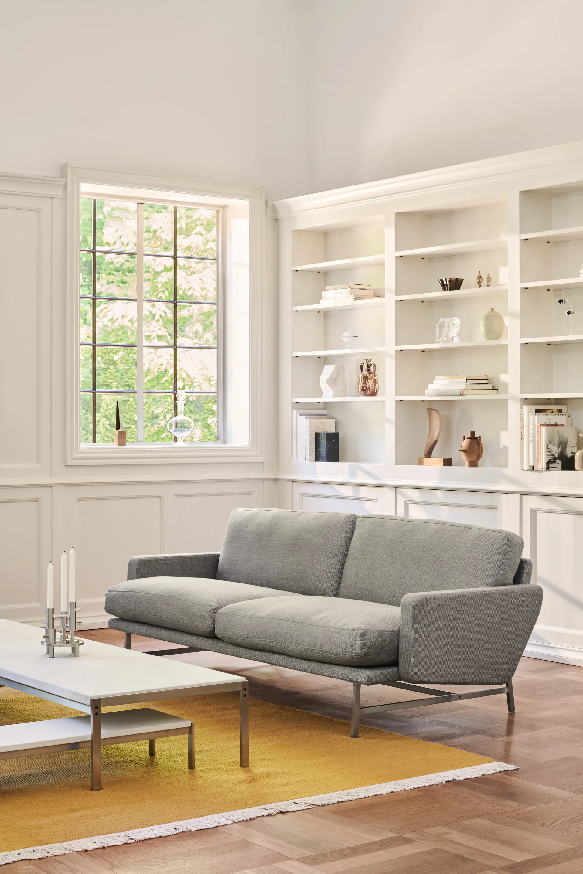 Jaime Hayon candle holder large, Stainless steel Fritz Hansen