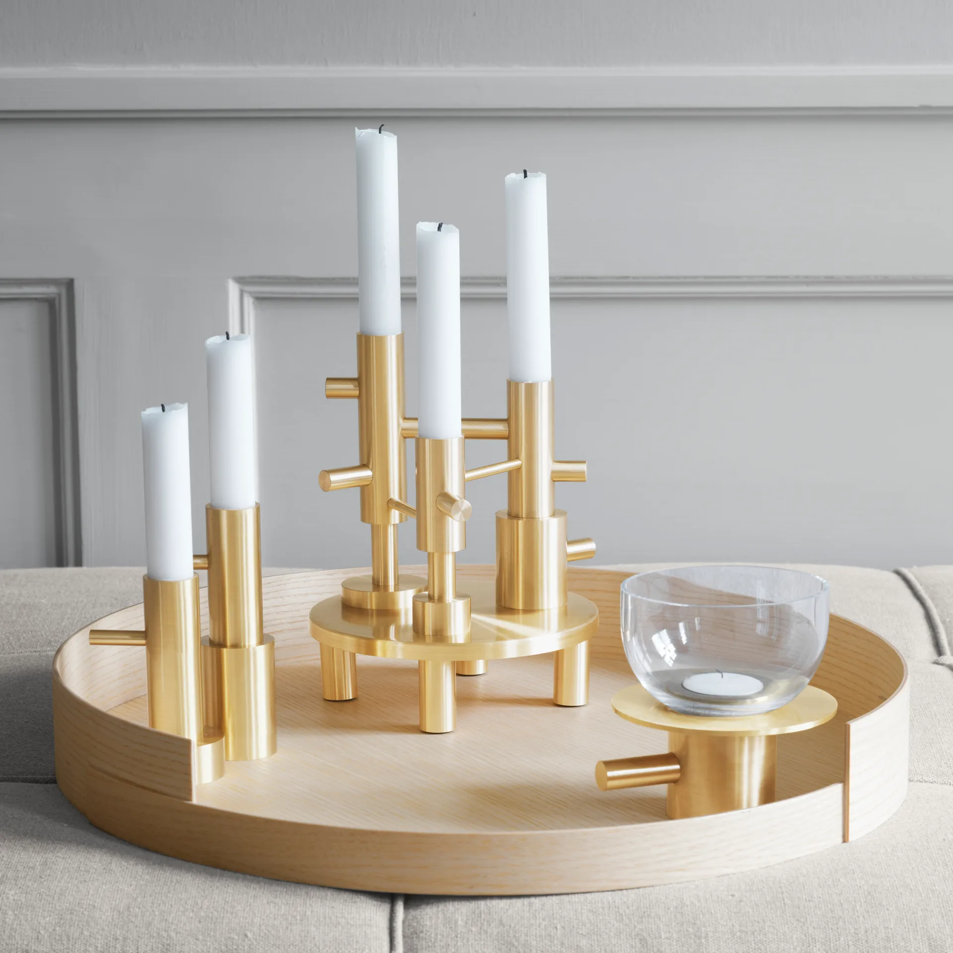 Jaime Hayon Single candle holder brass, #1 Fritz Hansen
