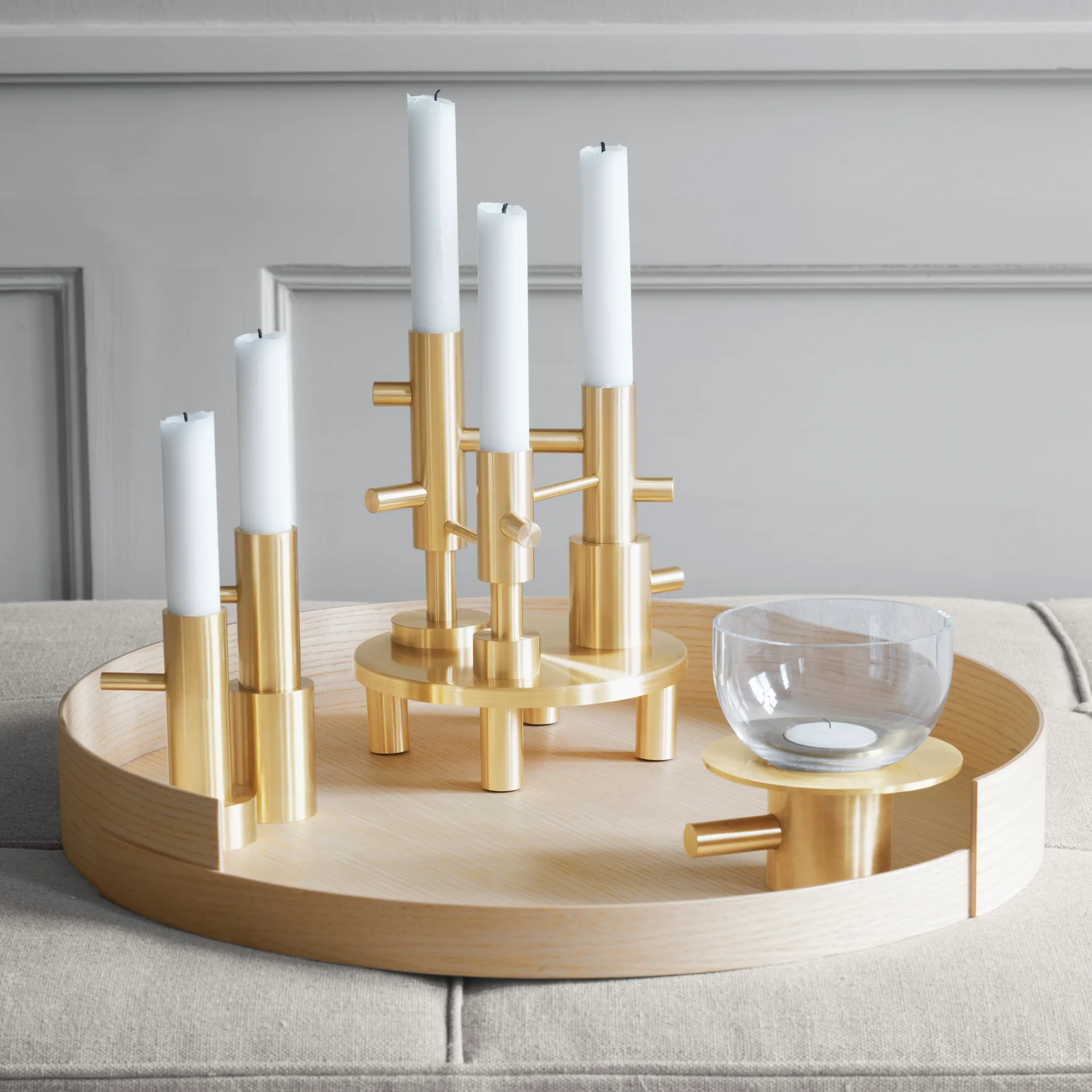 Jaime Hayon Single candle holder brass, #2 Fritz Hansen