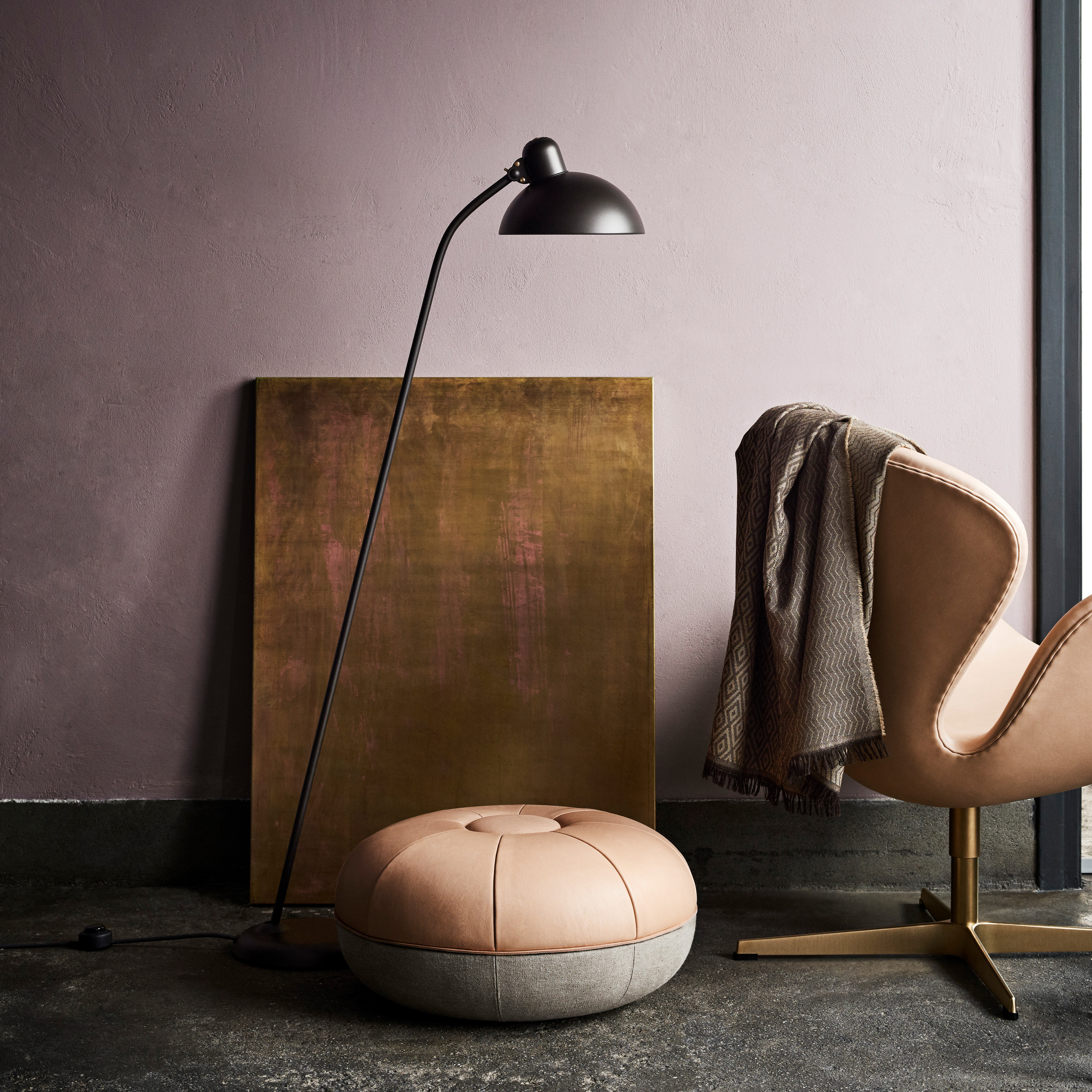 Fritz Hansen Kaiser Idell 6556-F ブラック正規品 カイザー イデル フロアランプ 6556-F / オリーブグリーンFRITZ