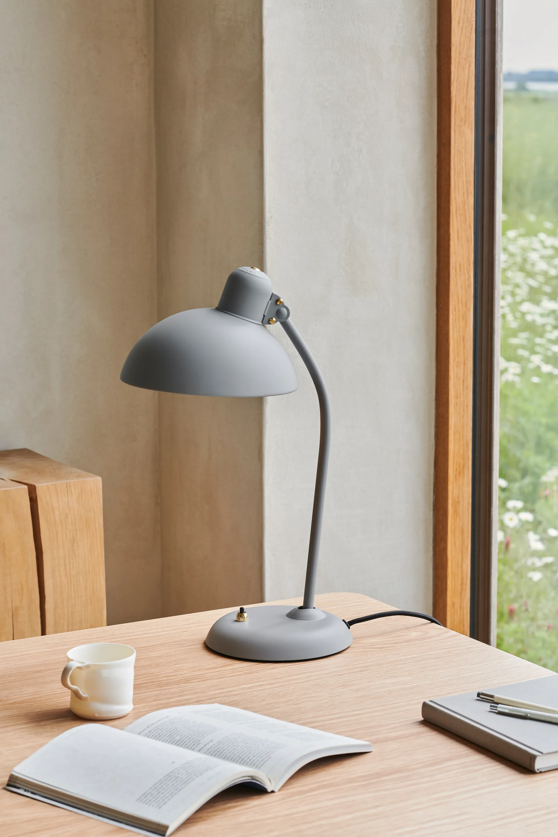 Kaiser Idell 6556-T table lamp, Easy Grey Fritz Hansen