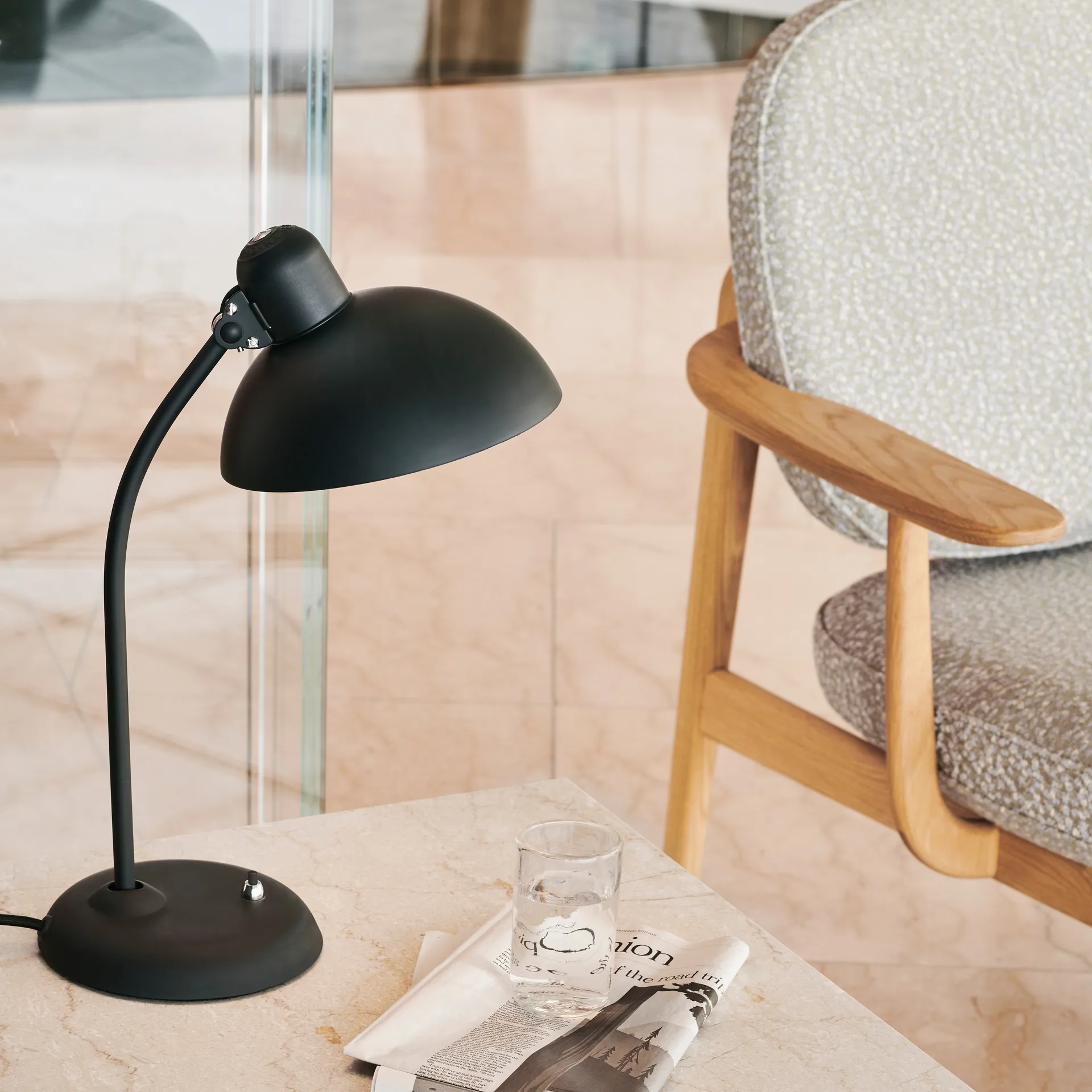 Kaiser Idell 6556-T table lamp, Matte black Fritz Hansen