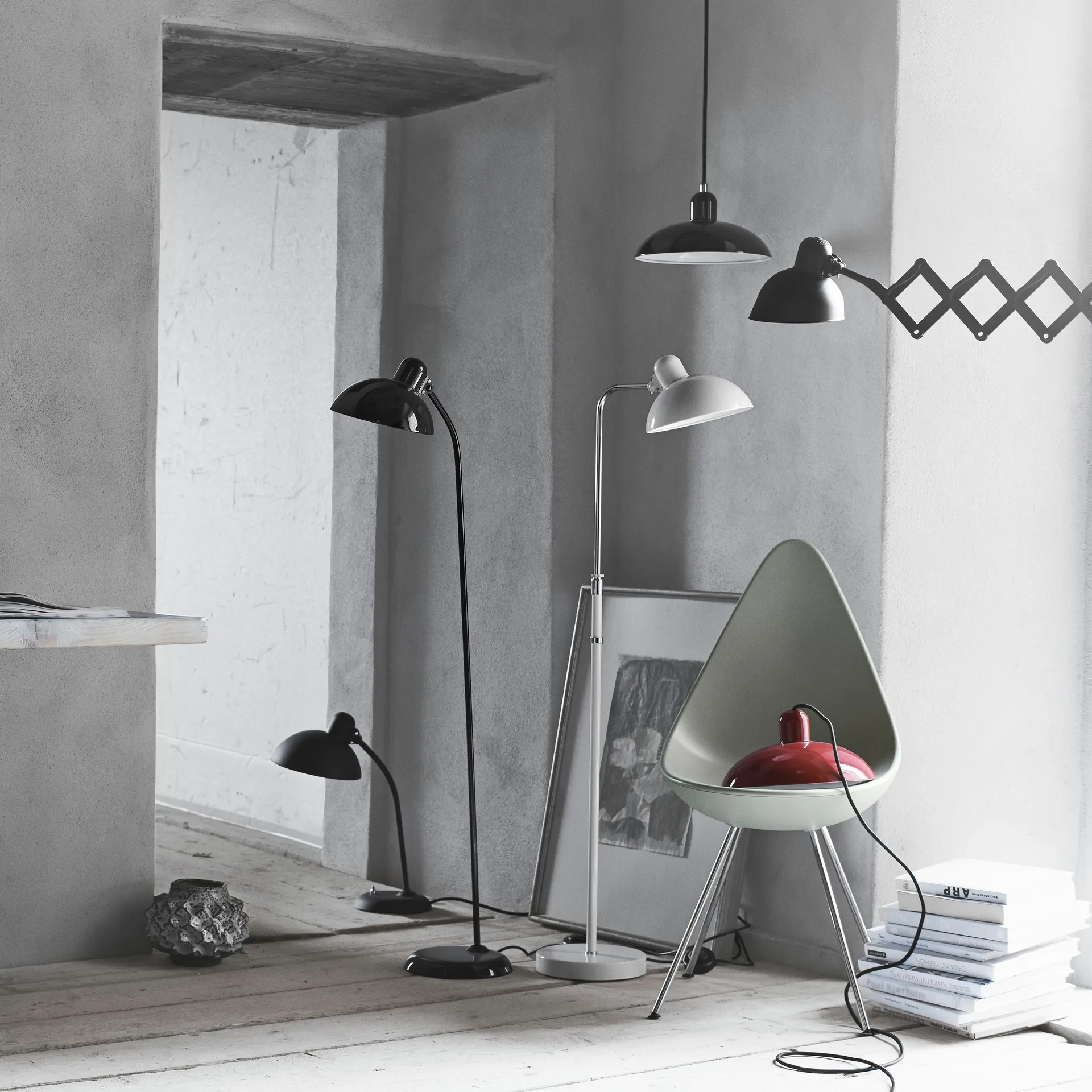 Kaiser Idell 6631-P pendant light, Black Fritz Hansen