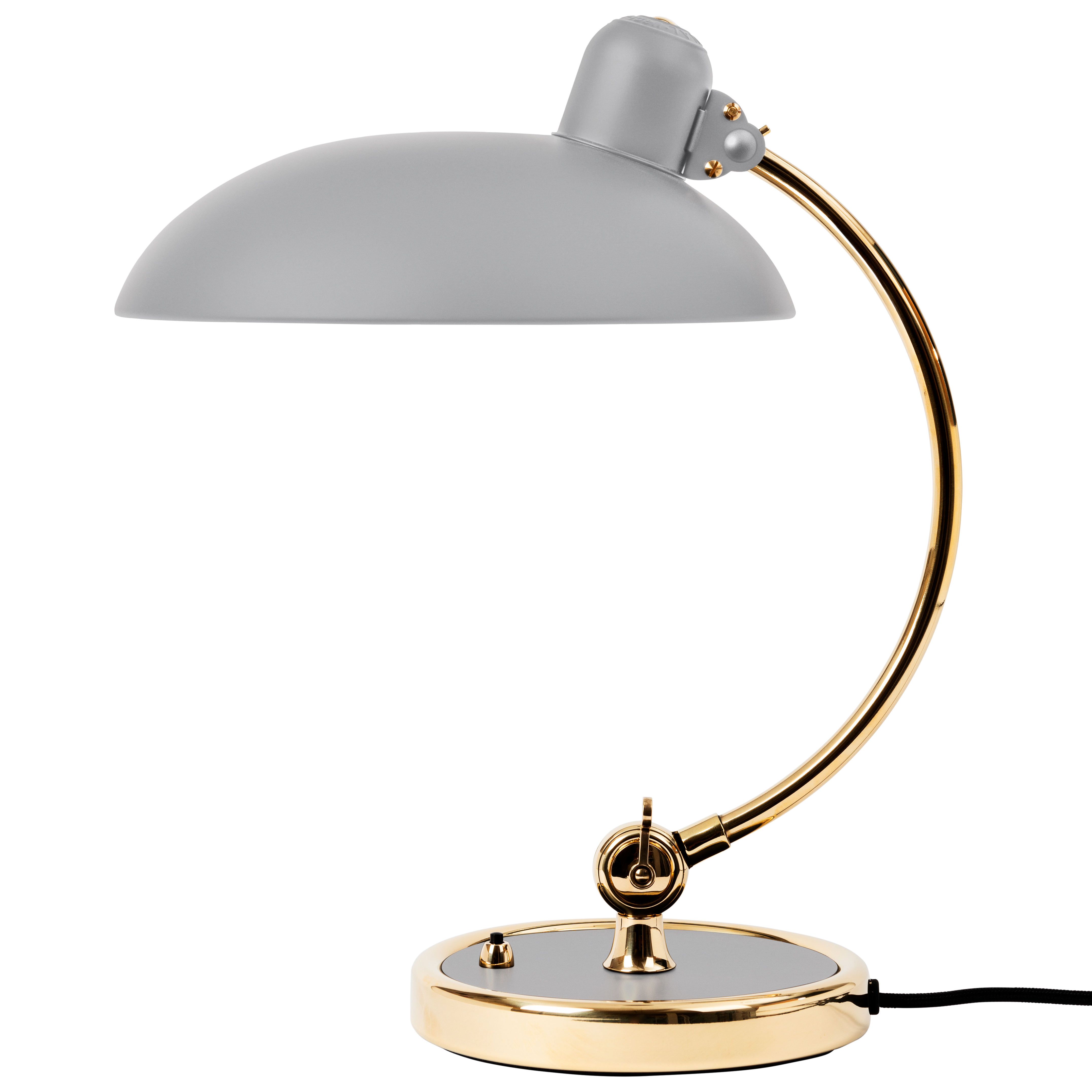 ORIGINAL KAISER  IDELL Luxus Präsident Desk Lamp Top Screw Dome VERCHROMT 
