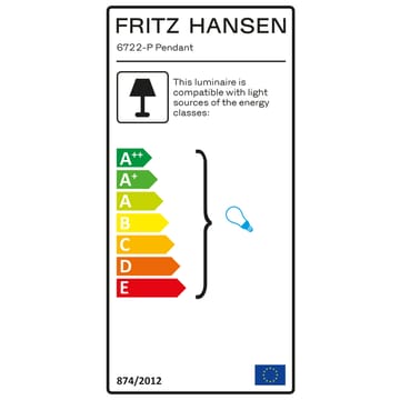 Kaiser Idell 6722-P pendant lamp - smooth slate - Fritz Hansen