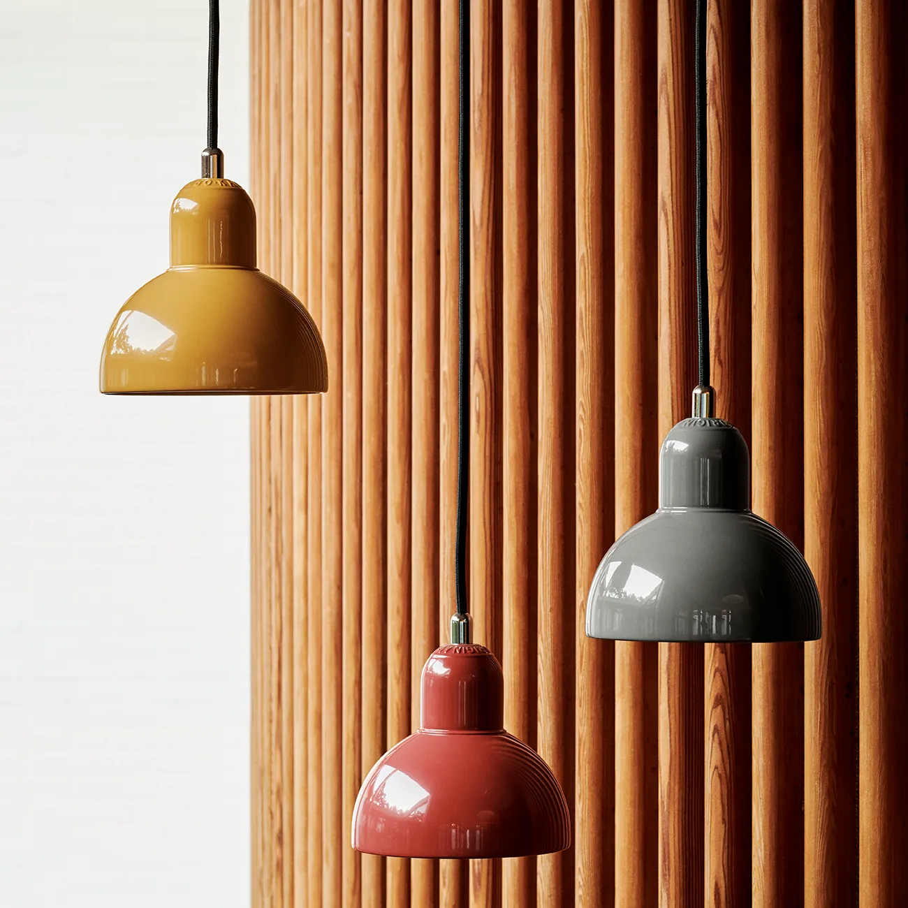 Kaiser Idell 6722-P pendant lamp, smooth slate Fritz Hansen