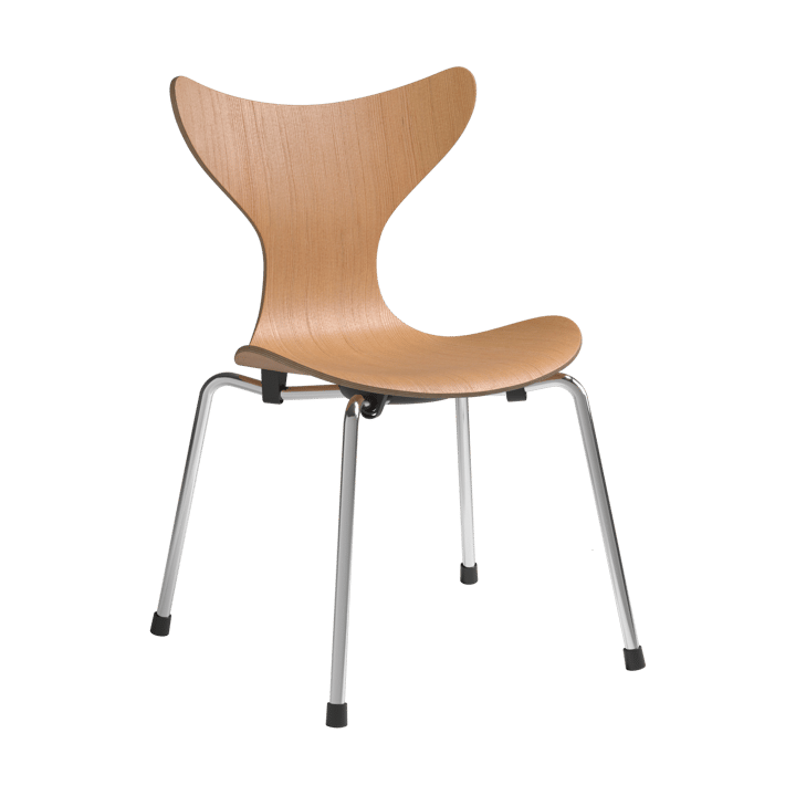 Liljan children's chair - Oregon pine-chrome - Fritz Hansen