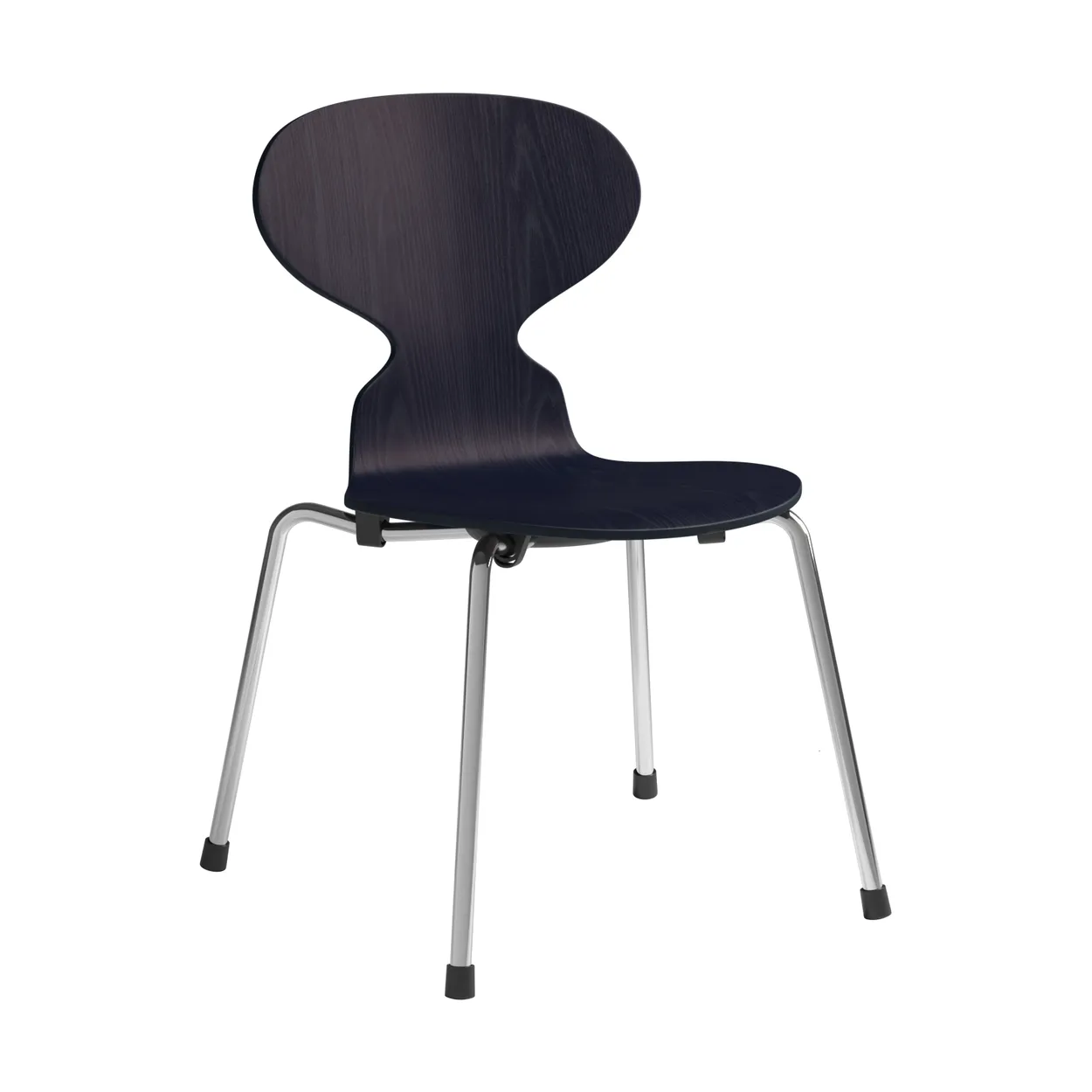 Fritz Hansen Myran children's chair Midnight blue painted ash-chrome