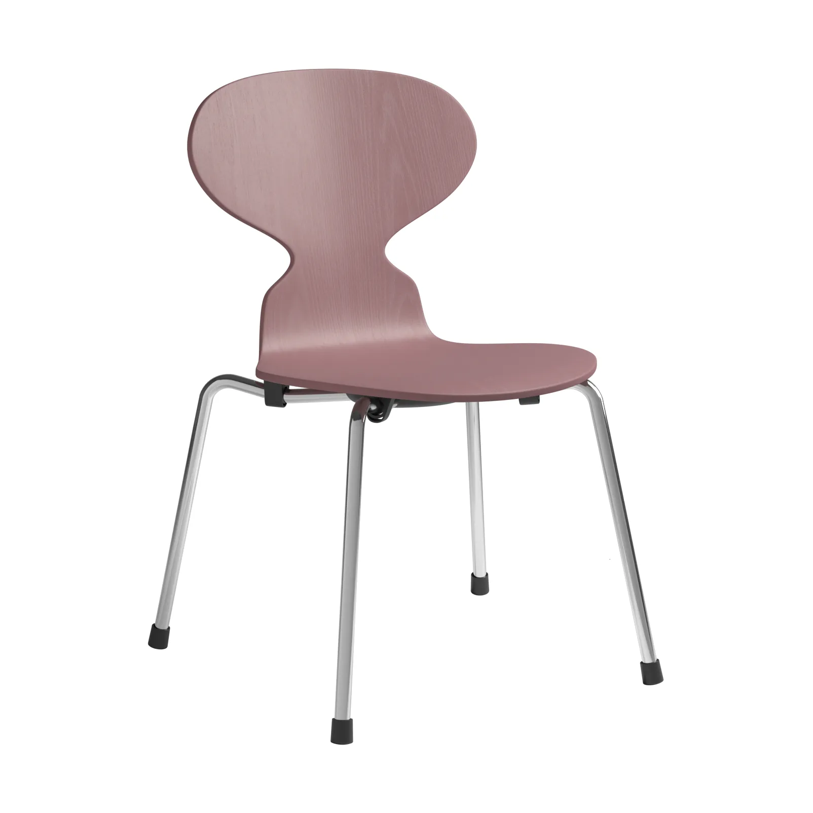 Myran children's chair, Wild rose painted ash-chrome Fritz Hansen